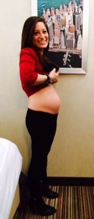 21 Weeks (February 14, 2014). Bump check from NYC... Happy Valentine's Day!!