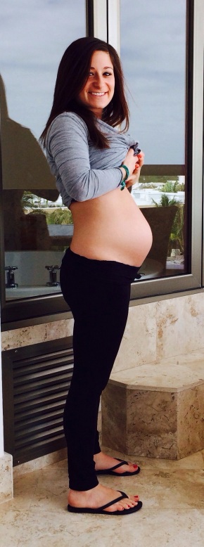 25 Weeks (March 14, 2014). Bump check from SUNNY Mexico!